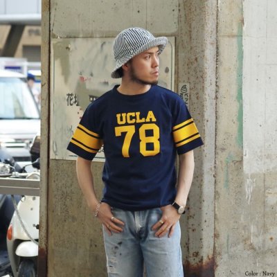 画像8: Champion(チャンピオン)WIN 1/4 Sleeve Football T-Shirt(ウィン1/4スリーブフットボールTシャツ)"UCLA・TRUE TO ARCHIVES" / Navy(ネイビー)