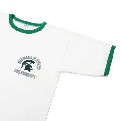 画像4: Champion(チャンピオン)PLEBE Short Sleeve Ringer T-Shirt(プレーブショートスリーブリンガーTシャツ)"MICHIGAN STATE・TRUE TO ARCIVES" / Kelly Green(ケリーグリーン)