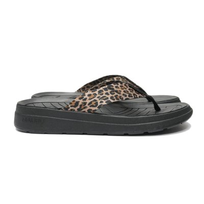 画像1: MALIBU SANDALS（マリブサンダルズ）SURFRIDER（サーフライダー）"POLYESTER" / Leopard×Black（レオパード×ブラック）