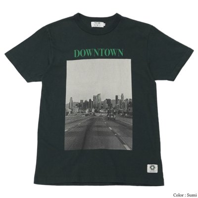 画像4: free rage（フリーレイジ）リサイクルコットンプリントTee "DOWN TOWN"/ White（ホワイト）・Sumi（スミクロ）
