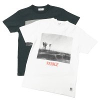 free rage（フリーレイジ）リサイクルコットンプリントTee"VENICE"/White（ホワイト）・Sumi（スミクロ）