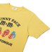 画像8: free rage（フリーレイジ）リサイクルコットンプリントTee"FUNNY FACE"/White（ホワイト）・Yellow（イエロー）