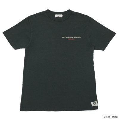 画像1: free rage（フリーレイジ）リサイクルコットンプリントTee"GROWING vol.2"/ Sumi（スミクロ）