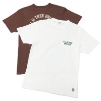 free rage（フリーレイジ）リサイクルコットンプリントTee"DRIVE-IN"/White（ホワイト）・Brown（ブラウン）