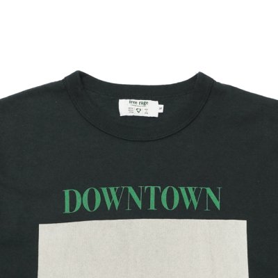 画像6: free rage（フリーレイジ）リサイクルコットンプリントTee "DOWN TOWN"/ White（ホワイト）・Sumi（スミクロ）