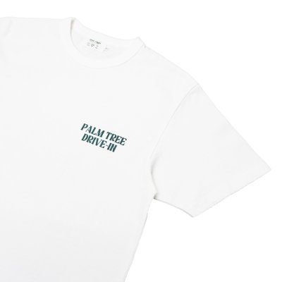 画像8: free rage（フリーレイジ）リサイクルコットンプリントTee "PALM TREE DRIVE-IN"/ White（ホワイト）・Brown（ブラウン）
