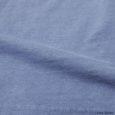 画像7: BARNS OUTFITTERS （バーンズアウトフィッターズ） TSURI-AMI Crew Print T-Shirt （吊り編みクループリントTシャツ）"GOLDEN STATE" / Blue Grey（ブルーグレー）※Mサイズのみ