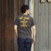 画像5: STUDIO D'ARTISAN（ステュディオ・ダ・ルチザン）USAコットンピグメント加工プリントＴシャツ"MOVE AT NIGHT"/Charcoal Black（チャコールブラック）※XLサイズのみ (5)
