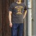 画像4: STUDIO D'ARTISAN（ステュディオ・ダ・ルチザン）USAコットンピグメント加工プリントＴシャツ"MOVE AT NIGHT"/Charcoal Black（チャコールブラック）※XLサイズのみ (4)