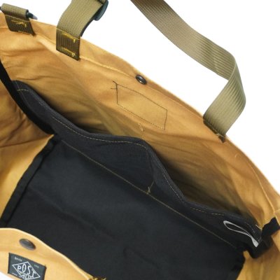 画像9: BAGSINPROGRESS×【PointUp10%11/10迄】Post O'Alls(バッグズインプログレス×ポストオーバーオールズ)Carry-all Beach Bag(キャリーオールビーチバッグ)Sunforger Cloth/Suntan(オレンジ系)