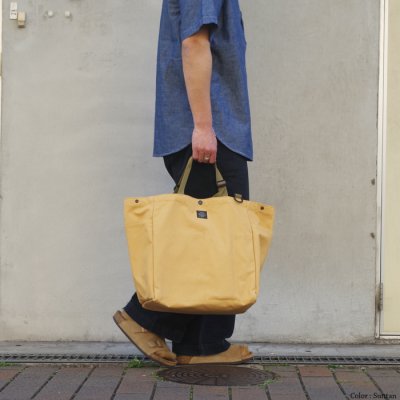 画像12: BAGSINPROGRESS×【PointUp10%11/10迄】Post O'Alls(バッグズインプログレス×ポストオーバーオールズ)Carry-all Beach Bag(キャリーオールビーチバッグ)Sunforger Cloth/Suntan(オレンジ系)
