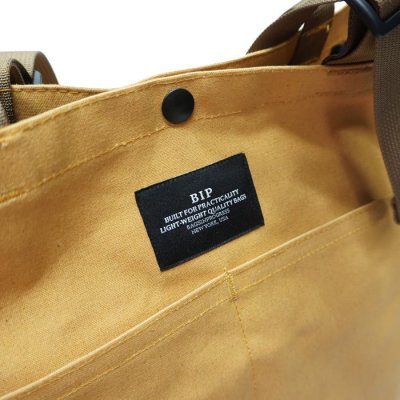 画像7: BAGSINPROGRESS×【PointUp10%11/10迄】Post O'Alls(バッグズインプログレス×ポストオーバーオールズ)Carry-all Beach Bag(キャリーオールビーチバッグ)Sunforger Cloth/Suntan(オレンジ系)