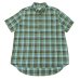 画像1: SERO（セロ）Short Sleeve Pullover B.D Shirt（ショートスリーブプルオーバーボタンダウンシャツ）Madras Check/Blue（ブルー）※サイズ16のみ (1)