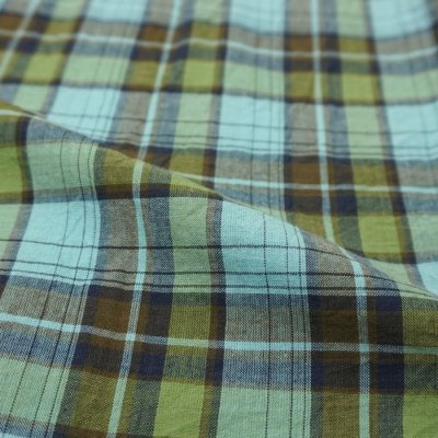 画像7: 『OUTLET』SERO（セロ）Short Sleeve Pullover B.D Shirt（ショートスリーブプルオーバーボタンダウンシャツ）Madras Check/Blue（ブルー）※サイズ16のみ