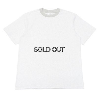 画像1: Yonetomi NEW BASIC（ヨネトミニューベーシック）RINGER T-SHIRT（リンガーTシャツ）/Lt.Gray（ライトグレー）