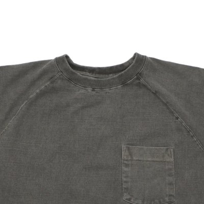 画像3: Good On（グッドオン）Short Sleeve Heavy Raglan Pocket Tee（ショートスリーブヘビーラグランポケットTシャツ）"Pigment Dye" / Black（ブラック）
