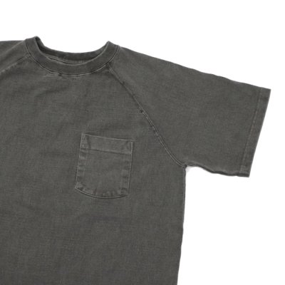 画像4: Good On（グッドオン）Short Sleeve Heavy Raglan Pocket Tee（ショートスリーブヘビーラグランポケットTシャツ）"Pigment Dye" / Black（ブラック）
