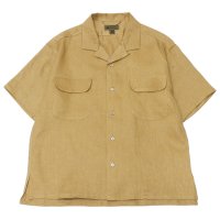 Nigel Cabourn（ナイジェル・ケーボン）OPEN COLLAR SHIRT（オープンカラーシャツ）LINEN TWILL/Beige（ベージュ）