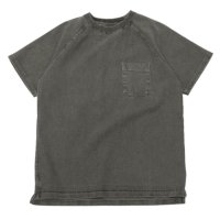 Good On（グッドオン）Short Sleeve Heavy Raglan Pocket Tee（ショートスリーブヘビーラグランポケットTシャツ）"Pigment Dye"/Black（ブラック）