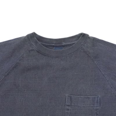 画像3: Good On（グッドオン）Short Sleeve Heavy Raglan Pocket Tee（ショートスリーブヘビーラグランポケットTシャツ）"Pigment Dye" / Navy（ネイビー）