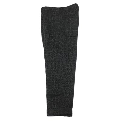 画像2: ENGINEERED GARMENTS（エンジニアードガーメンツ）Carlyle Pant（カーライルパンツ）Crest Flocked Jacquard/Black（ブラック）