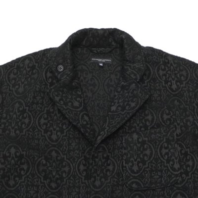 画像3: 【PointUp10%11/10迄】ENGINEERED GARMENTS（エンジニアードガーメンツ）Loiter Jacket（ロイタージャケット）"Crest Flocked Jacquard" / Black（ブラック）