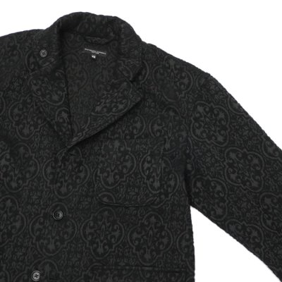 画像5: 【PointUp10%11/10迄】ENGINEERED GARMENTS（エンジニアードガーメンツ）Loiter Jacket（ロイタージャケット）"Crest Flocked Jacquard" / Black（ブラック）
