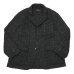 画像1:  ENGINEERED GARMENTS（エンジニアードガーメンツ）Loiter Jacket（ロイタージャケット）"Crest Flocked Jacquard" / Black（ブラック） (1)