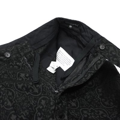 画像5: ENGINEERED GARMENTS(エンジニアードガーメンツ)Carlyle Pant(カーライルパンツ)"Crest Flocked Jacquard" / Black(ブラック)