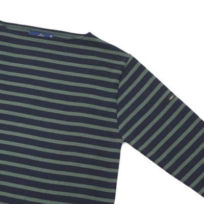 画像4: SAINT JAMES(セントジェームス)OUESSANT(ウエッソン)/NAVY×VEGETAL(ネイビー×カーキ)