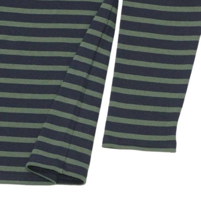 画像5: SAINT JAMES(セントジェームス)OUESSANT(ウエッソン)/NAVY×VEGETAL(ネイビー×カーキ)