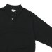 画像4: Yonetomi NEW BASIC（ヨネトミニューベーシック）LIGHT WAVE COTTON KNIT POLO L/S（ライトウェーブコットンニットポロシャツ・ロングスリーブ）/Black（ブラック）