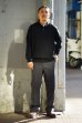 画像11: Yonetomi NEW BASIC（ヨネトミニューベーシック）LIGHT WAVE COTTON KNIT POLO L/S（ライトウェーブコットンニットポロシャツ・ロングスリーブ）/Black（ブラック）