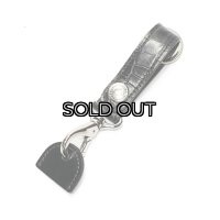 WILD SWANS（ワイルドスワンズ）BRANCHII（ブランチ2）キーホルダー/ブラック"クロコダイル"×ブラック"サドルプルアップ"