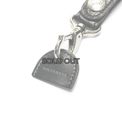 画像4: WILD SWANS（ワイルドスワンズ）BRANCHII（ブランチ2）キーホルダー/ブラック"クロコダイル"×ブラック"サドルプルアップ"