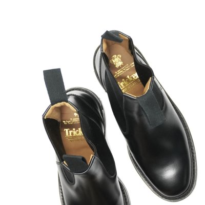 画像6: Tricker's（トリッカーズ）プレーントゥサイドゴアブーツ（リッジウェイソール）/ Black Box Calf（ブラックボックスカーフ）