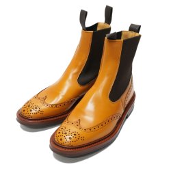 Tricker's（トリッカーズ）サイドゴアブローグブーツ（Henry）ダイナイトソール / Acorn Antique（エイコーンアンティーク）※UK7.0（約25.5cm）のみ