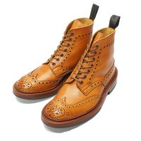 Tricker's（トリッカーズ）カントリーブローグブーツ（ダイナイトソール）/ 1001 Burnished（1001バーニッシュド）