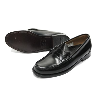 画像4: G.H.BASS（ジーエイチバス）LARSON Moc Penny Loafer（ラーソン：モックペニーローファー）"Leather Sole" / Black（ブラック）