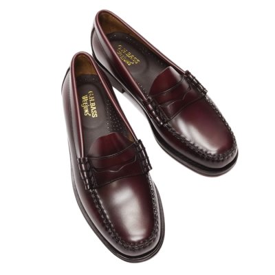 画像3: G.H.BASS（ジーエイチバス）LARSON Moc Penny Loafer（ラーソン：モックペニーローファー）"Leather Sole" / Wine（ワイン）