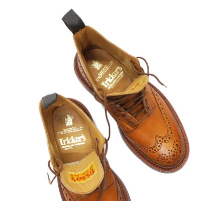 画像6: Tricker's（トリッカーズ）カントリーブローグブーツ（ダイナイトソール）/ 1001 Burnished（1001バーニッシュド）
