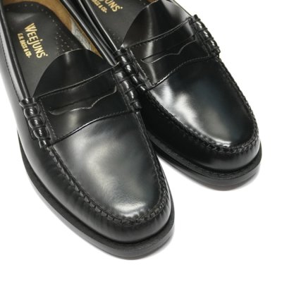 画像6: G.H.BASS（ジーエイチバス）LARSON Moc Penny Loafer（ラーソン：モックペニーローファー）"Leather Sole" / Black（ブラック）