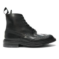 Tricker's（トリッカーズ）カントリーブローグブーツ（ダイナイトソール）/ Black Box Calf（ブラックボックスカーフ）