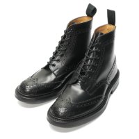 Tricker's（トリッカーズ）カントリーブローグブーツ（ダイナイトソール）/ Black Box Calf（ブラックボックスカーフ）