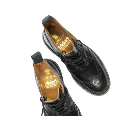 画像7: Tricker's(トリッカーズ)カントリーブローグブーツ(ダイナイトソール)/ Black Box Calf(ブラックボックスカーフ)