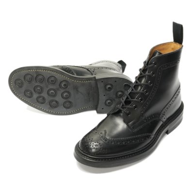 画像4: Tricker's(トリッカーズ)カントリーブローグブーツ(ダイナイトソール)/ Black Box Calf(ブラックボックスカーフ)