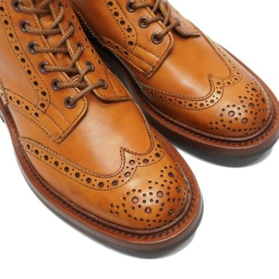 画像5: Tricker's（トリッカーズ）カントリーブローグブーツ（ダイナイトソール）/ 1001 Burnished（1001バーニッシュド）