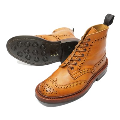 画像4: Tricker's（トリッカーズ）カントリーブローグブーツ（ダイナイトソール）/ 1001 Burnished（1001バーニッシュド）