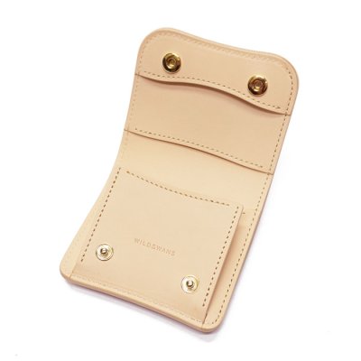 画像5: WILD SWANS(ワイルドスワンズ)PALM-V2(パームV2)コンパクトウォレット"サドルプルアップ"/Natural(ナチュラル)