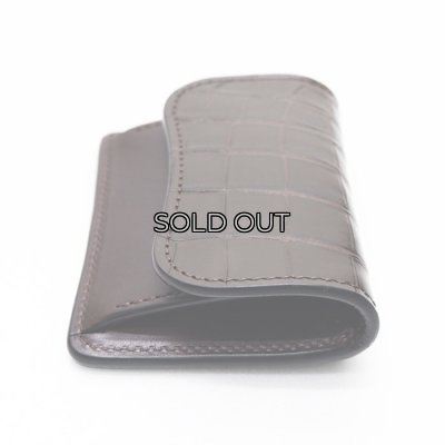 画像3: WILD SWANS（ワイルドスワンズ）TONGUE（タング）マルチコインケース/チョコ"クロコダイル"×ダークブラウン"イングリッシュブライドル"